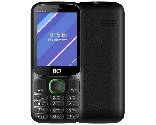 Мобильный телефон BQ 2820 Step XL+ Black+Green