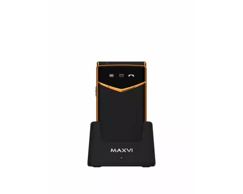 Мобильный телефон Maxvi E11ds черный-золотой