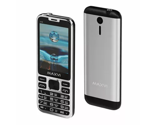 Мобильный телефон Maxvi X10 metallic silver