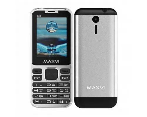 Мобильный телефон Maxvi X10 metallic silver