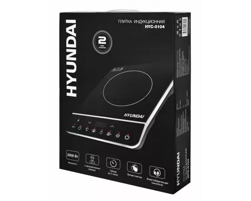 Настольная плита HYUNDAI HYC-0104 черный