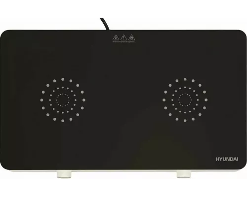 Настольная плита HYUNDAI HYC-0108 белый/черный