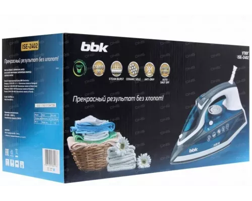 Утюг BBK ISE-2402 синий