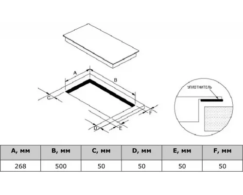 Варочная поверхность DARINA P EI 523 B черный