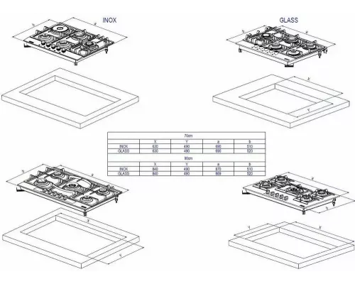 Варочная поверхность DeLonghi GERMANA 7GW NB