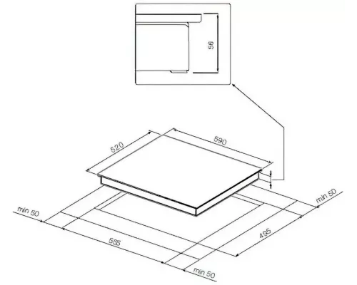 Варочная поверхность GRAUDE IK 60.0 AW белый