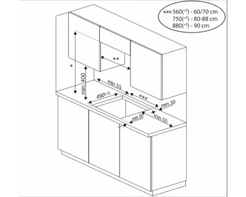 Варочная поверхность Indesit IB 41B60 BF черный