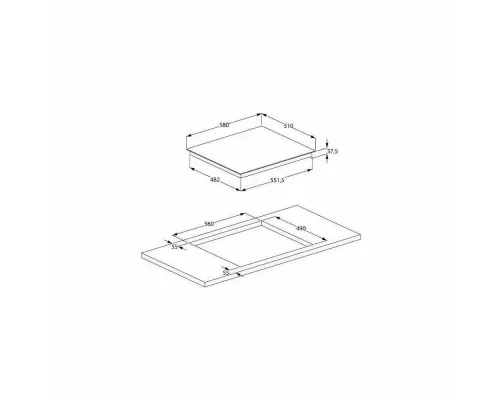 Варочная поверхность Indesit IB 41B60 BF черный