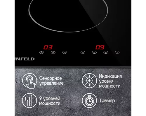 Варочная поверхность MAUNFELD CVCE292BK черный