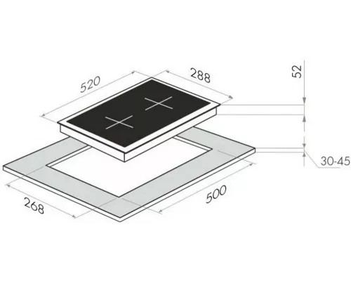Варочная поверхность MAUNFELD EVCE.292-BK черный