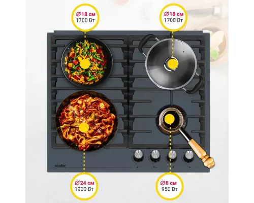 Варочная поверхность Simfer H60H41G570