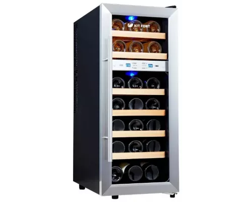 Винный шкаф KITFORT КТ-2406 нержавеющая сталь