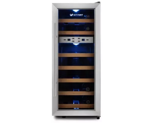 Винный шкаф KITFORT КТ-2406 нержавеющая сталь