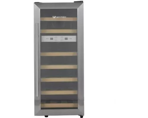 Винный шкаф KITFORT КТ-2406 нержавеющая сталь