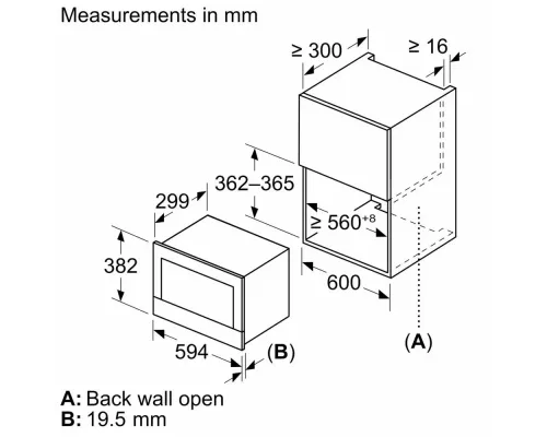 Встраиваемая микроволновая печь Siemens BE732L1B1 черный