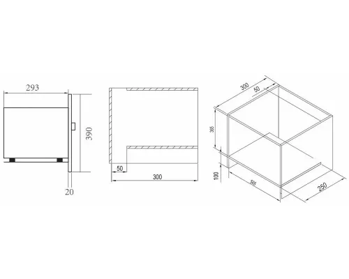 Встраиваемая микроволновая печь Weissgauff HMT-2017GRILL BLACK