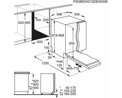 Встраиваемая посудомоечная машина Electrolux EES48400L