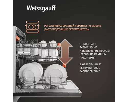 Встраиваемая посудомоечная машина Weissgauff BDW 6037