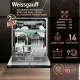 Встраиваемая посудомоечная машина Weissgauff BDW 6140 Real Touch DC Inverter Timer Floor