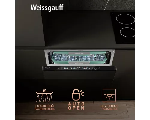 Встраиваемая посудомоечная машина Weissgauff BDW 6140 Real Touch DC Inverter Timer Floor