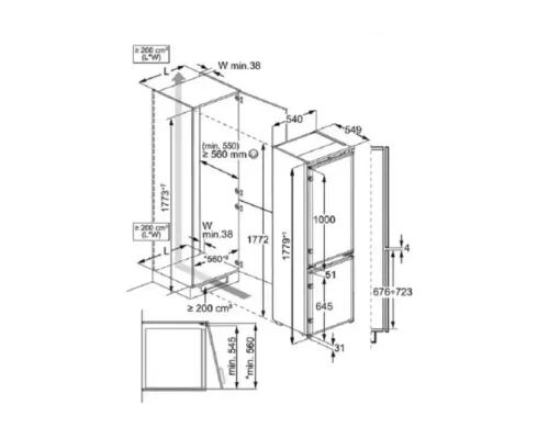 Встраиваемый холодильник AEG OSC6N181ES