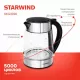 Чайник STARWIND SKG3026 черный/серебристый