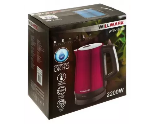 Чайник WILLMARK WEK-1758S фиолетовый