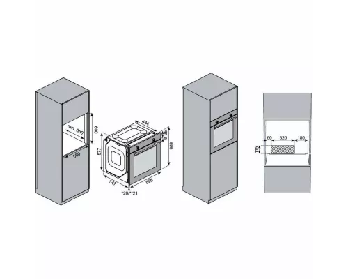 Духовой шкаф KUPPERSBERG HO 608 BX нержавеющая сталь/черный