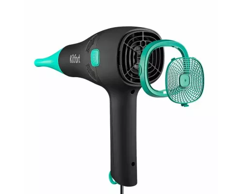 Фен KITFORT КТ-3222 черный/бирюзовый