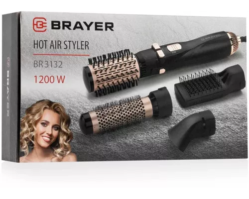 Фен-щетка BRAYER BR3132 черный