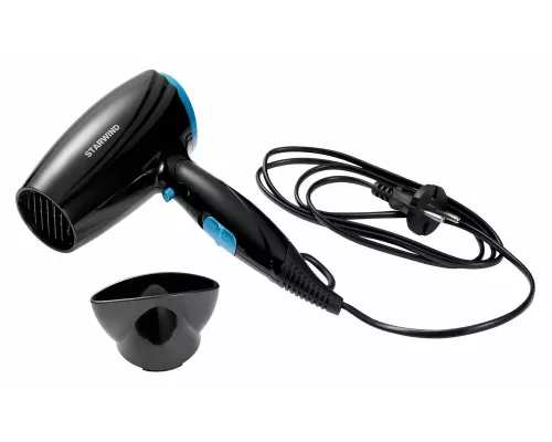 Фен STARWIND SHD 7066 черный/синий