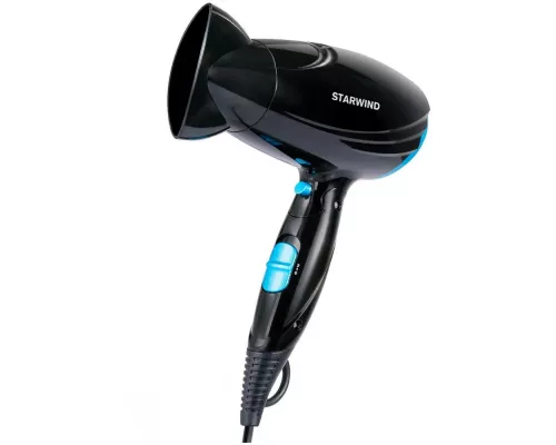 Фен STARWIND SHD 7066 черный/синий