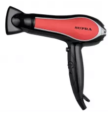 Фен SUPRA PHS-2206L черный/красный