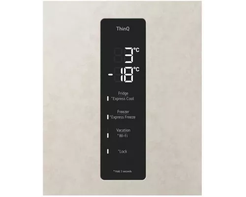 Холодильник LG GC-B459AEMW бежевый