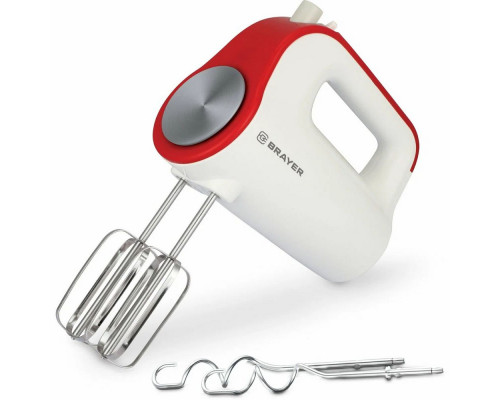 Миксер BRAYER BR1307 белый/красный Миксер BRAYER BR1307 белый/красный