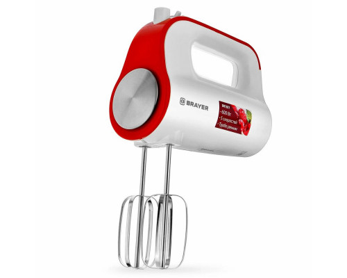Миксер BRAYER BR1307 белый/красный Миксер BRAYER BR1307 белый/красный
