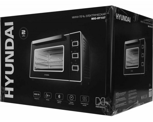 Мини-печь HYUNDAI MIO-HY107 черный Мини-печь HYUNDAI MIO-HY107 черный