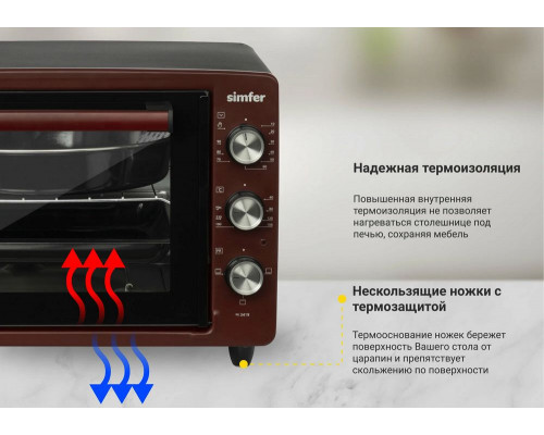 Мини-печь SIMFER M3419 красный