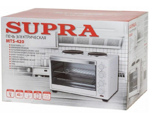 Мини-печь SUPRA MTS-420 белый Мини-печь SUPRA MTS-420 белый