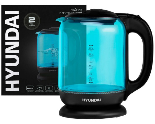 Чайник HYUNDAI HYK-G2806 голубое Чайник HYUNDAI HYK-G2806 голубое