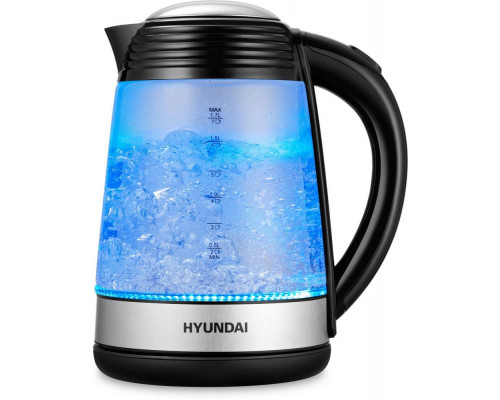 Чайник HYUNDAI HYK-G3803 черный/серебристый Чайник HYUNDAI HYK-G3803 черный/серебристый