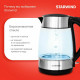 Чайник STARWIND SKG3026 черный/серебристый