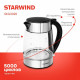 Чайник STARWIND SKG3026 черный/серебристый