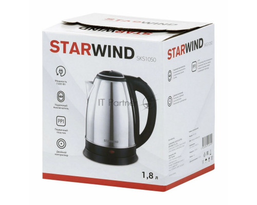 Чайник STARWIND SKS1050 серебристый/черный