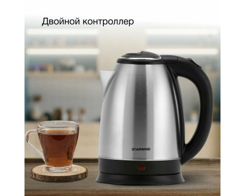 Чайник STARWIND SKS1051 серебристый матовый/черный Чайник STARWIND SKS1051 серебристый матовый/черный