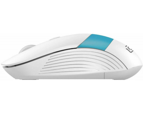 Мышь OKLICK 310MW белый/синий