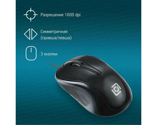 Мышь OKLICK 385M черный