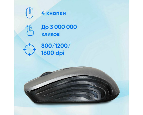 Мышь OKLICK 545MW черный/серый Мышь OKLICK 545MW черный/серый