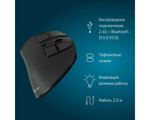 Мышь OKLICK 990MW черный Мышь OKLICK 990MW черный