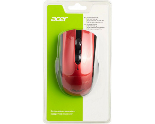 Мышь ACER OMR032 черный/красный Мышь ACER OMR032 черный/красный